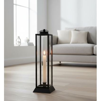 Dekoratiivne latern HALL 45,5 cm must