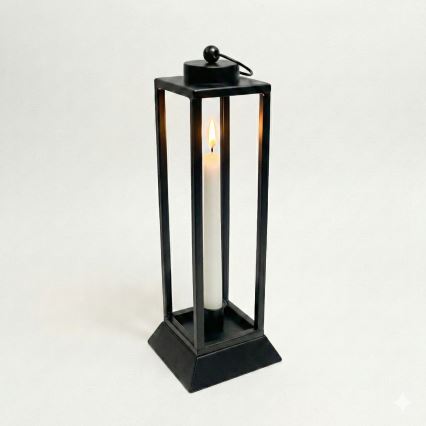 Dekoratiivne latern HALL 45,5 cm must
