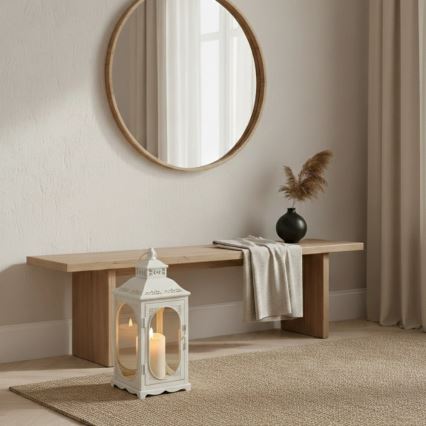 Dekoratiivne latern ROSEHILL, 27,5 cm, valge