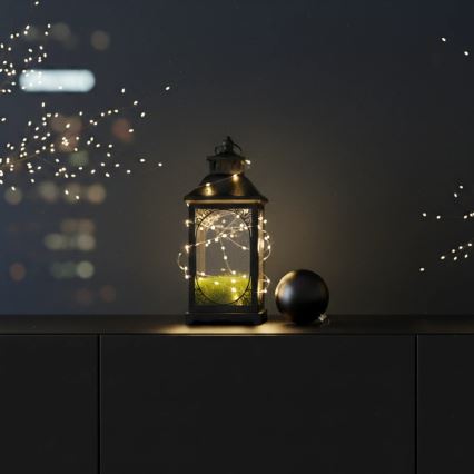 Dekoratiivne latern ROSEHILL 40 cm must