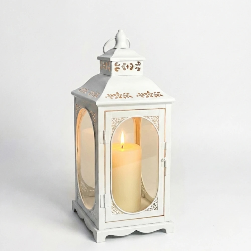 Dekoratiivne latern ROSEHILL, 40 cm, valge