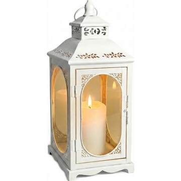 Dekoratiivne latern ROSEHILL 54,5 cm valge