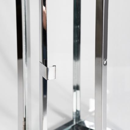 Dekoratiivne latern TOWER 29 cm läikiv kroom