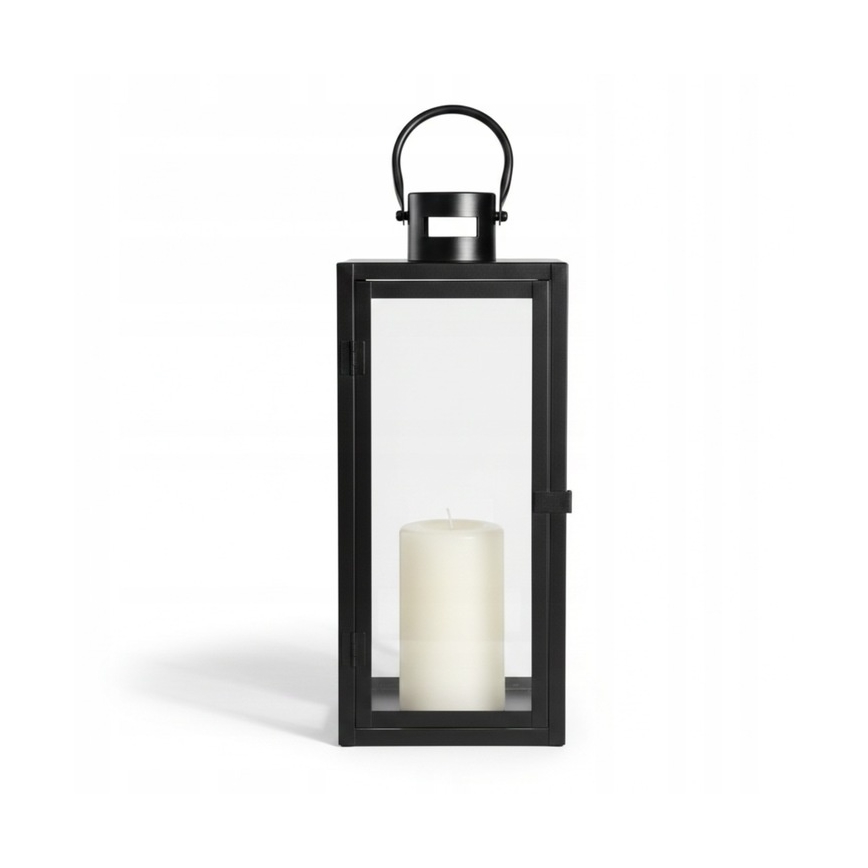 Dekoratiivne latern TOWER, 29 cm, must