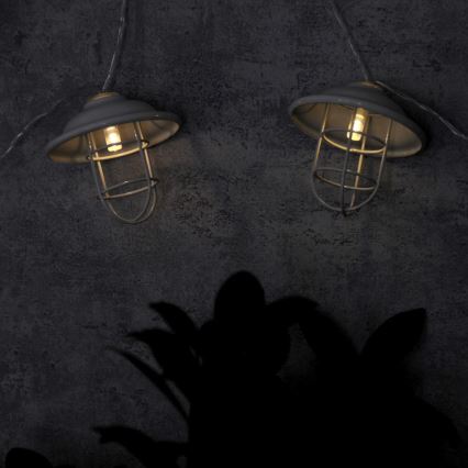 Dekoratiivne LED Välivalgustus LOFT 10xLED/2xAA