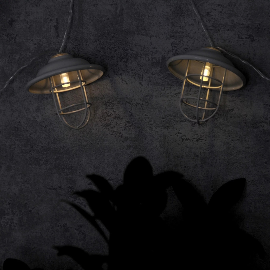 Dekoratiivne LED Välivalgustus LOFT 10xLED/2xAA