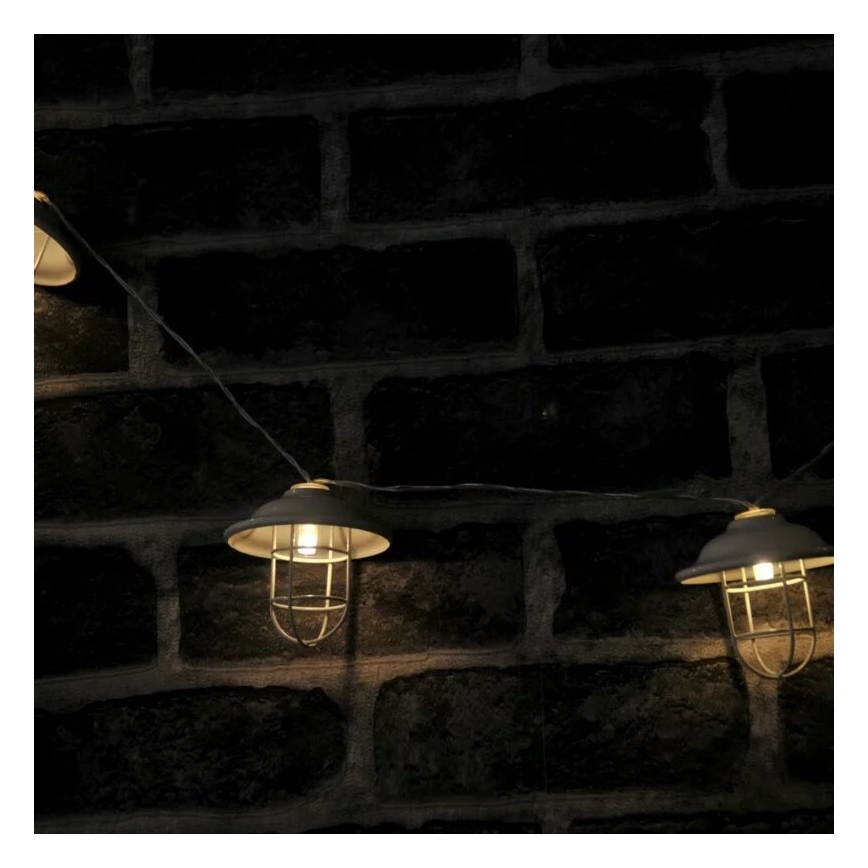 Dekoratiivne LED Välivalgustus LOFT 10xLED/2xAA