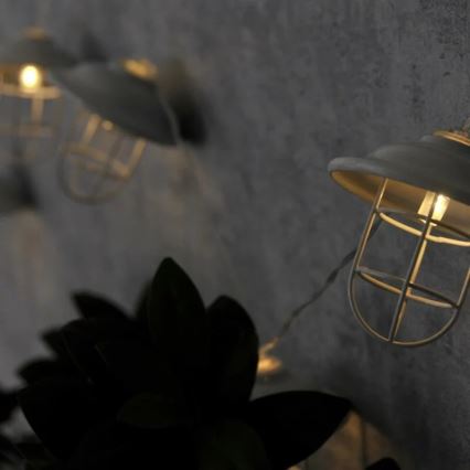 Dekoratiivne LED Välivalgustus LOFT 10xLED/2xAA