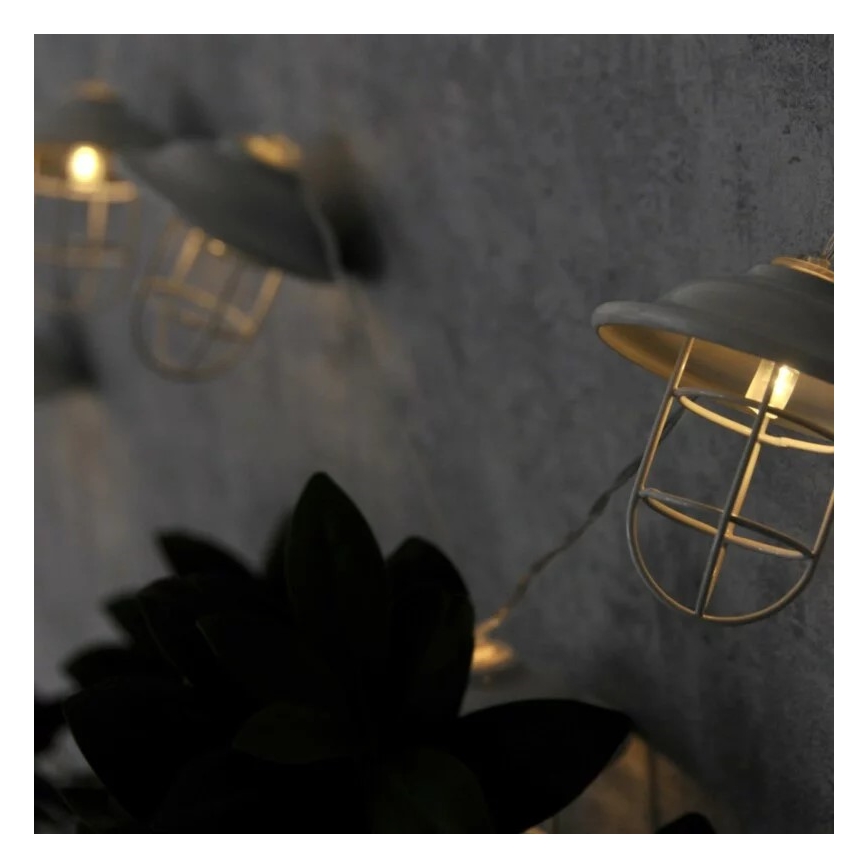 Dekoratiivne LED Välivalgustus LOFT 10xLED/2xAA