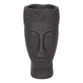 Dekoratiivne vaas 25x14x12,5 cm must/tsemendihall