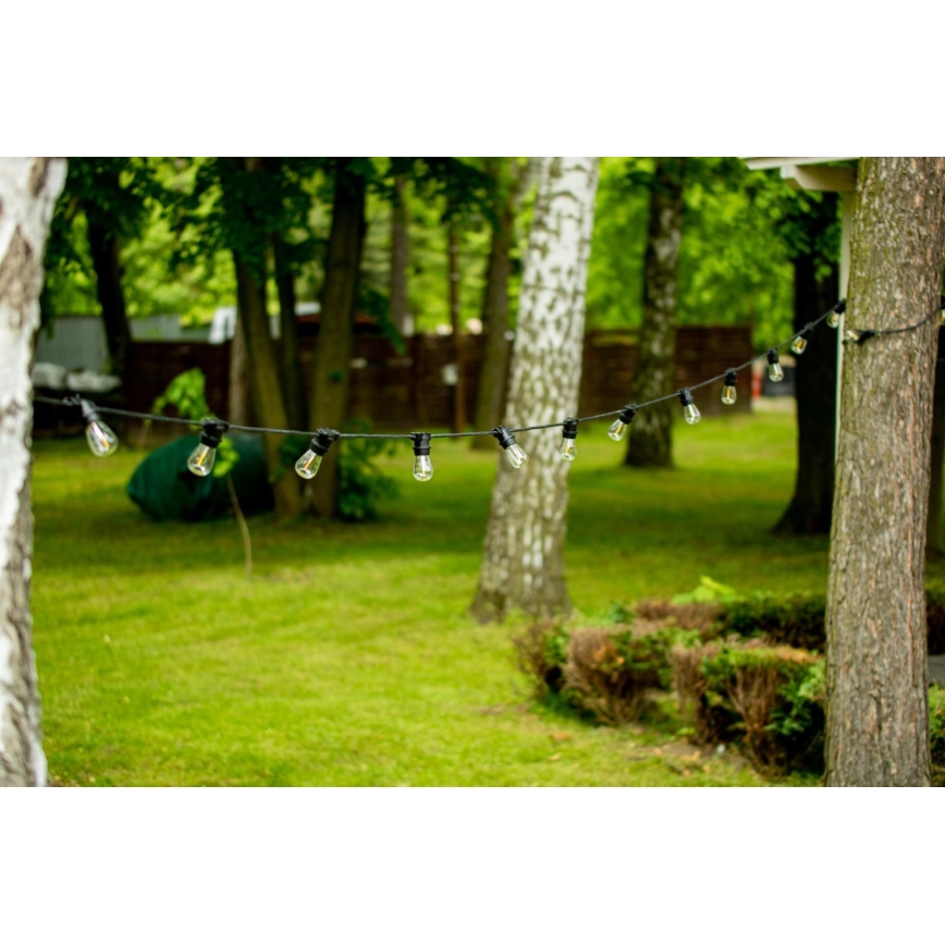 Dekoratiivne väli valguskett MIMOSA 20xE27/1,3W/230V IP44 20m