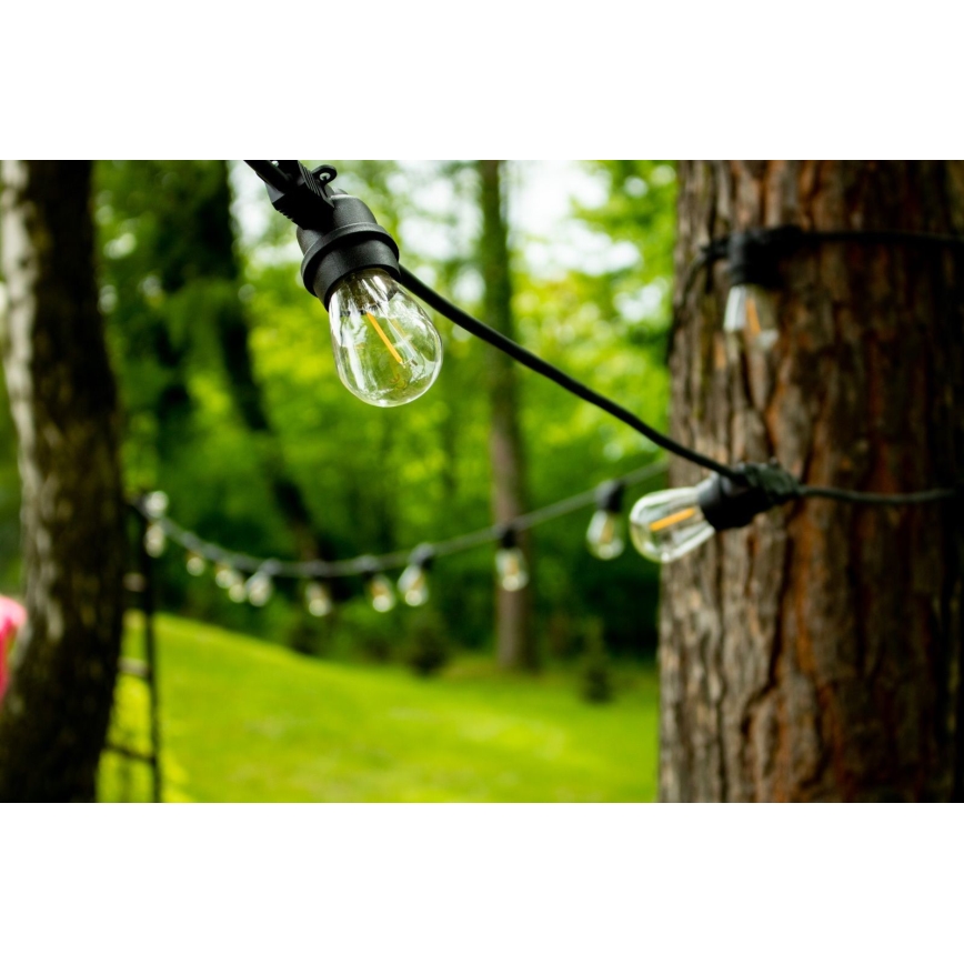 Dekoratiivne väli valguskett MIMOSA 20xE27/1,3W/230V IP44 20m