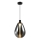 DENSO rippvalgusti juhtmega 1xGU10/10W/230V, läbimõõt 30 cm, must kroom