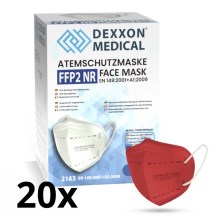 DEXXON MEDICAL Respiraator FFP2 NR Punane 20 tk