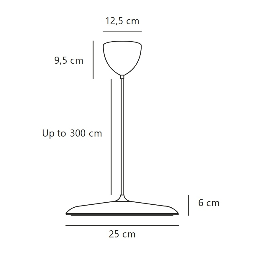 DFTP by Nordlux - LED Hämardatav kaabliga ripplamp ARTIST LED/14W/230V 3000K