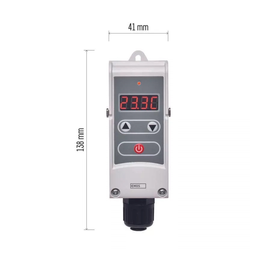 Digitaalne kinnitatav termostaat 230V