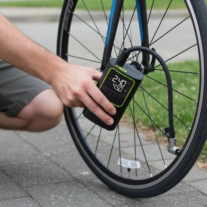 Digitaalne taskukompressor 5 V, 4000 mAh, must