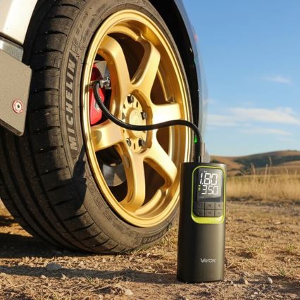 Digitaalne taskuõhupump 5V 8000 mAh must