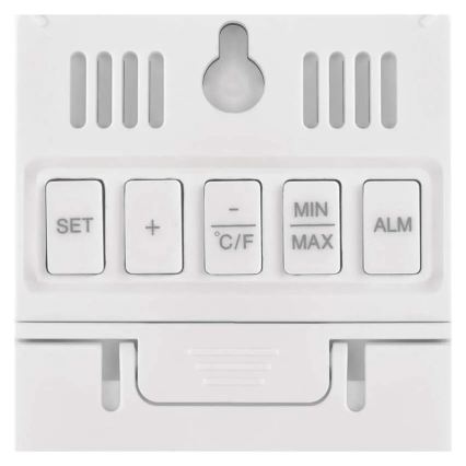 Digitaalne termomeeter koos niiskusmõõturiga 2xAAA valge