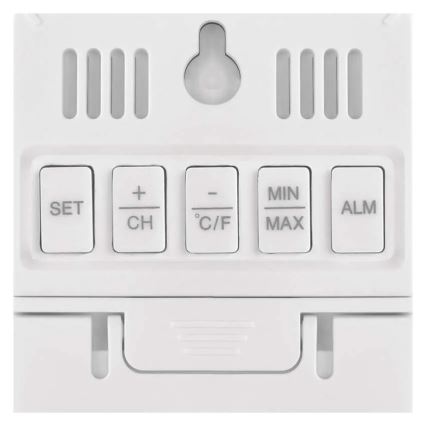 Digitaalne termomeeter koos niiskusmõõturiga 2xAAA valge