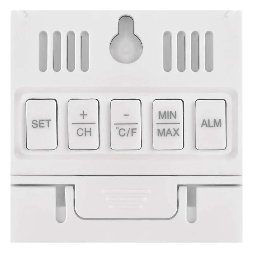 Digitaalne termomeeter koos niiskusmõõturiga 2xAAA valge