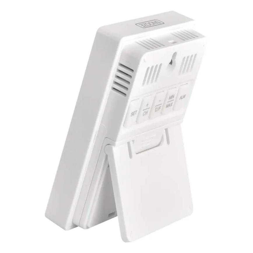 Digitaalne termomeeter koos niiskusmõõturiga 2xAAA valge