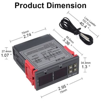 Digitaalne termostaat 3W/230V