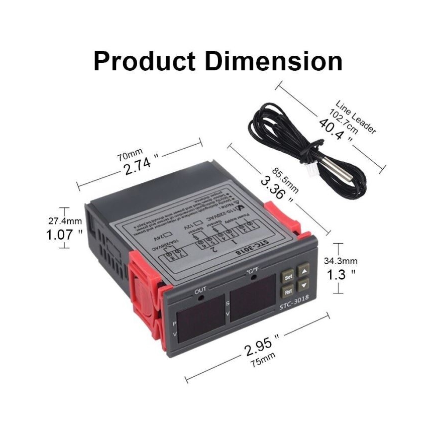 Digitaalne termostaat 3W/230V