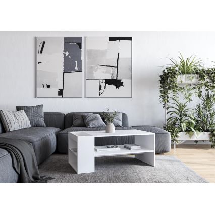 Diivanilaud BELA 100x42 cm valge