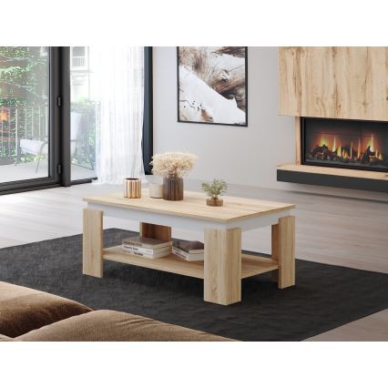 Diivanilaud LUNO Sonoma tamm/valge