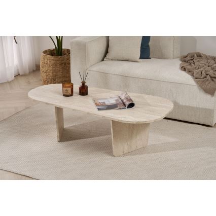 Diivanilaud ROND 130x65 cm beež