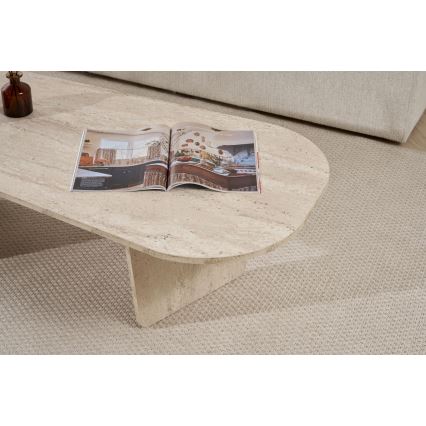 Diivanilaud ROND 130x65 cm beež