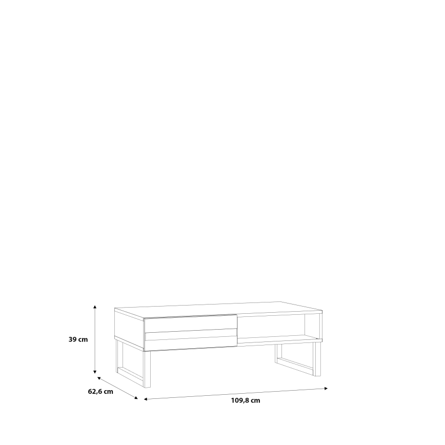 Diivanilaud TARO valge