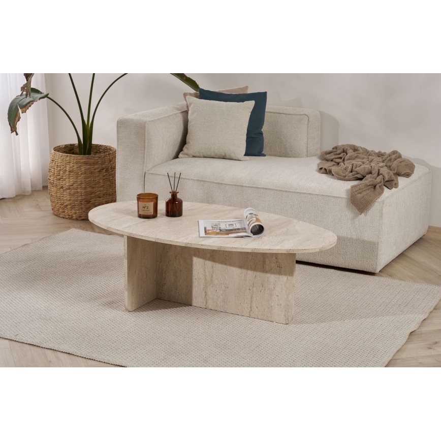 Diivanilaud VARUM 120x65 cm travertiin