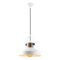 DODO juhtmega ripplamp 1xE27/40W/230V, valge/pronks