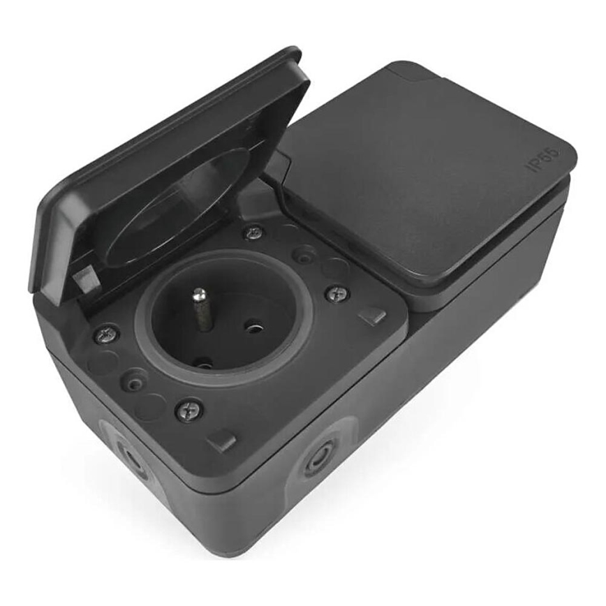 Double pistik esemele humid environment IP55