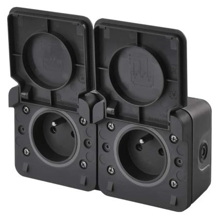 Double pistik esemele humid environment IP55