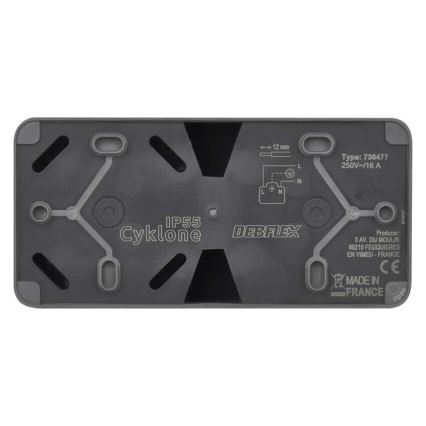 Double pistik esemele humid environment IP55