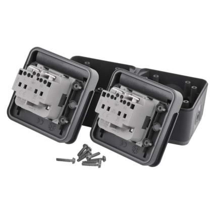 Double pistik esemele humid environment IP55