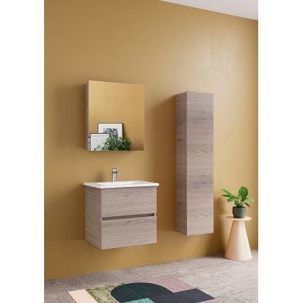 Dřevojas - Riputatav vannitoakapp ZYLO 35x155 cm tume tamm