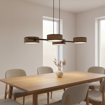 DRUMZ rippvalgusti kaabliga 4xE14/10W/230V pruun