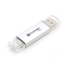 Dual Mälupulk USB + Micro USB 32GB hõbe