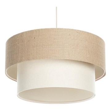DUO kaabliga rippvalgusti 1xE27/60W/230V Ø 40 cm beež/kreem