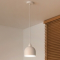 Duolla - IRONLINE ripplamp kaabliga 1xE27/15W/230V läbimõõt 17 cm valge