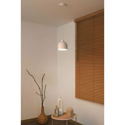 Duolla - IRONLINE ripplamp kaabliga 1xE27/15W/230V läbimõõt 17 cm valge