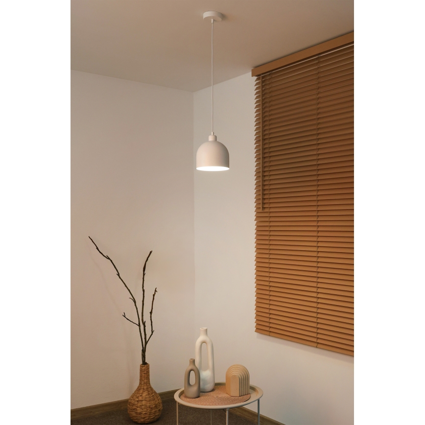 Duolla - IRONLINE ripplamp kaabliga 1xE27/15W/230V läbimõõt 17 cm valge
