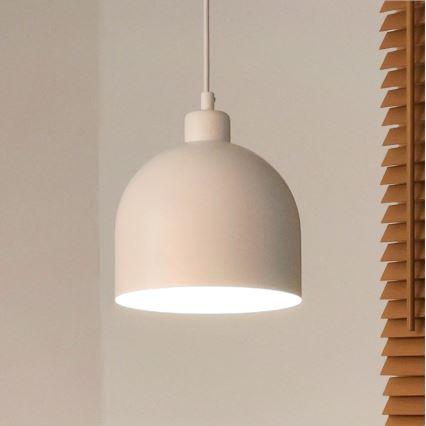 Duolla - IRONLINE ripplamp kaabliga 1xE27/15W/230V läbimõõt 17 cm valge
