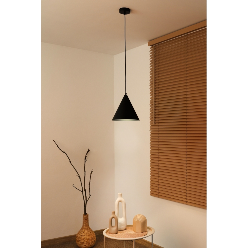 Duolla - Juhtmega rippvalgusti IRONLINE 1xG9/3W/230V läbimõõt 25 cm must