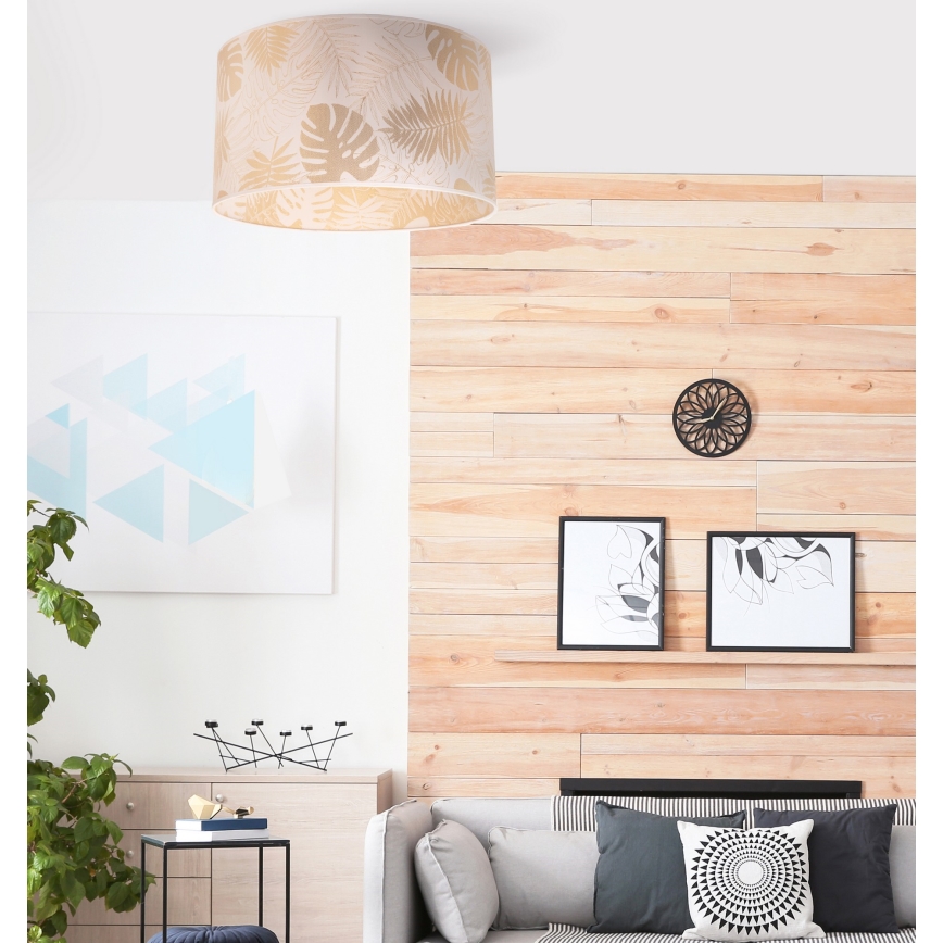 Duolla - Laevalgusti ARECA 1xE27/40W/230V d. 45 cm messing/valge