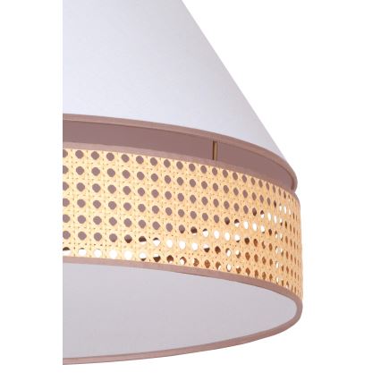Duolla - Laevalgusti AVIGNON 1xE27/15W/230V d. 50 cm valge/punutud